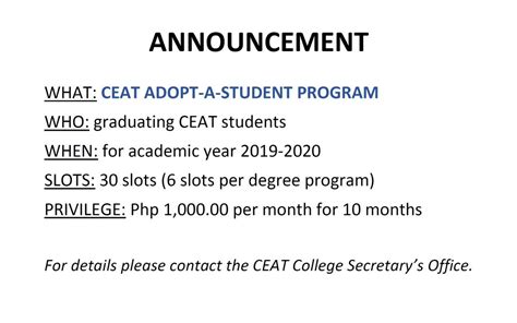 ocs ceat|CEAT ADOPT.